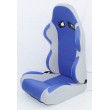 2 PCS Universal Racing Seats Fabric Reclinable BLUE/GRAY