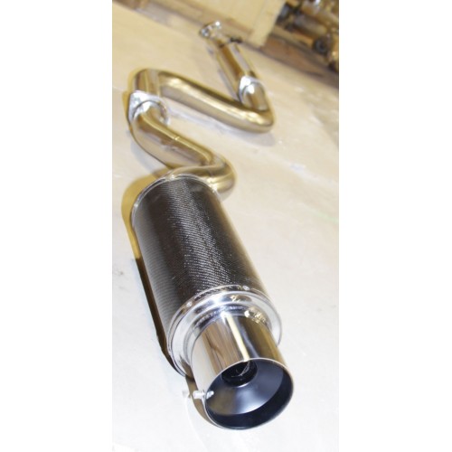 Mac Auto Parts Aluminized Steel Rear Muffler For Honda Civic EX 1.6L 1995-1998 (2dr/4dr) & Civic 1996-1998 - Direct Fit 16242