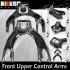 Front and Rear Control Camber Arms COMBO for 94-01 Integra 92-95 Civic 93-97 DelSol BLACK