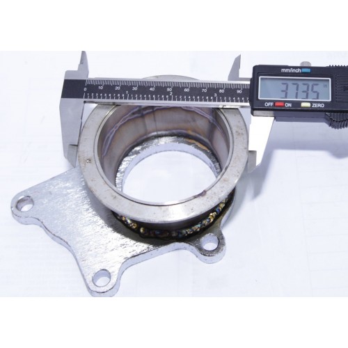 T4 4-Bolt To 3″ V-Band Turbo Flange Adapter – Stainless Steel – Emusa FG AD VB300-T4