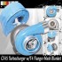 BLUE EMUSA GT45 Turbo/Turbocharger 600+HP T4/T66 3.5"V-Band 1.05+Mesh Blanket