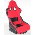 2PCS Universal Racing Seats Fabric RED/BLACK