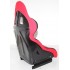 2PCS Universal Racing Seats Fabric RED/BLACK