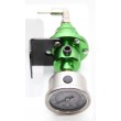 Universal Fuel Pressure Regulator with Oil Gauge Type-S Adjustable GREEN