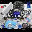 DIY Universal BLUE EMUSA GT45 Turbo Kit FMIC High Performance STAGE III