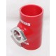 Silicone Type-S Turbo Blow off Valve BOV 2.5 quot; Adapter RED