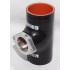 Silicone Type-S Turbo Blow off Valve BOV 3" Adapter Black/RED
