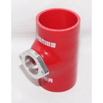 Silicone Type-S Turbo Blow off Valve BOV 3" Adapter RED