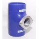 EMUSA BLUE 2.5 quot; Reinforce Silicone Adapter Pipe for RS Style Turbo BOV