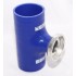 BLUE 3" Reinforce Silicone Adapter Pipe for SSQV Style Turbo BOV
