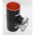 BLACK 2.5" Reinforce Silicone Adapter Pipe for SSQV Style Turbo BOV