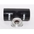 BLACK 2.5" Reinforce Silicone Adapter Pipe for SSQV Style Turbo BOV