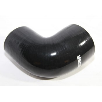 Silicone Reducer hose 90 degree 3.5"-4" COUPLER Black
