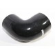 Silicone Reducer hose 90 degree 3.5 quot;-4 quot; COUPLER Black