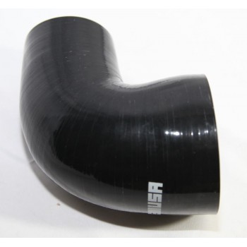 Silicone Reducer hose 90 degree 3"-4" COUPLER Black