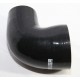 Silicone Reducer hose 90 degree 3 quot;-4 quot; COUPLER Black