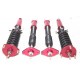 30 Level Adjustable Damper Coilover Suspension Lowering Kits for 2008-2011 Infiniti G37 RWD Sedan/Coupe RED