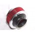 Universal 2.5" Performance Cold Air Intake Bypass Filter Valve Pipe Rubber RED