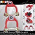 Front Upper Camber Kit+Subframe+Rear Lower Control Arm Red FOR 92-95 Honda Civic