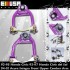 Front Upper Camber+Subframe+Rear Lower Control Arm PURPLE FOR 92-95 Honda Civic