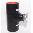 EMUSA BLACK 2.5" Reinforce Silicone Adapter SSQV Style Pipe+Turbo BOV