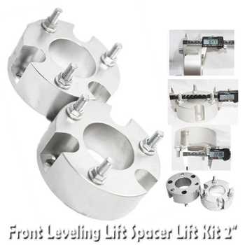 Front Leveling Lift Spacer Lift Kit 2" for 05-15 Tacoma 2WD/4WD 6 LUG SILVER