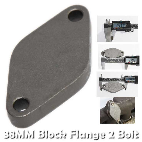 Fit 38mm Wastegate 2 Bolt Flange Mild Steel Block-off Plate Flange 