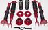 RED Front Lower Control Arm+Upper Arm+ADJ.Suspension fit 03-07 Nissan 350Z Coupe
