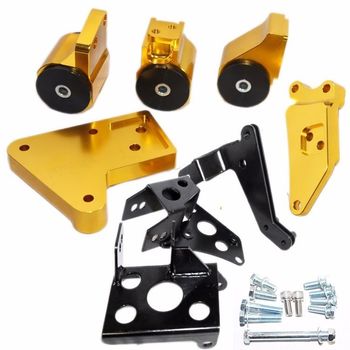 GOLD Engine Motor Mount Kit fits 96-00 Honda Civic K20 Engine