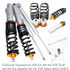 Coilover Suspension Lowering Kit Gold for 1998-2005 VW Beetle MKIV MK4 ONLY