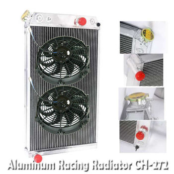 3 Row Performance RADIATOR+10&#034; Fans for 82-02 Chevy S10 V8 Conversion ONLY