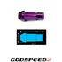 Godspeed Project Type 4 50mm Lug Nuts 20 Pc M12 X 1.25 Purple LN-T4-125-PURPLE