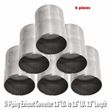 6 PIECES SS Piping Exhaust Connector 2.5 quot;I.D. to 2.5 quot; I.D. 3.5 quot; Length