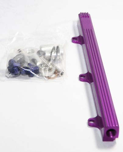 Purple AJP Distributors Aluminum Top Feed High Flow Fuel Injector Rail Kit For Honda Acura B Series B16 B18 