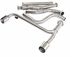 Dual Oval Muffler Tip Catback Exhaust& Downpipe for 03-05 Dodge Neon SRT-4 2.4T 