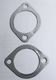 Two 3 quot;  2-Bolt Exhaust Gasket Catback Downpipe Header Test Pipe Cat Delete Pipe