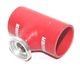 2.5 quot;RED Silicone SSQV Type Flange Adapter  for Toyota Acura Mazda BMW