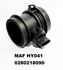 Mass Air Flow Sensor for Hyundai 02-05 XG350/03-05 Santa Fe 3.5L 0280218090