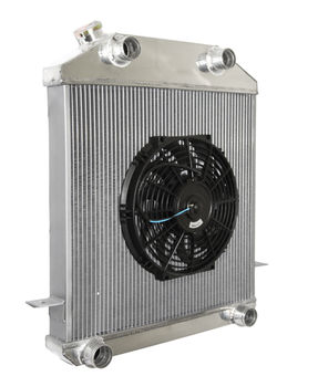 3 Core Performance RADIATOR+12" Fan for 39-41 Flathead L-Head V8 Y-Block