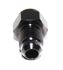 BLACK  4AN AN-4 Male Thread Straight Weld on Flare Aluminum Anodized Fitting