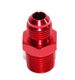 RED 6AN AN-6 to 3/8 quot; NPT Male Thread Straight Aluminum Fitting Adapter