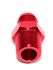 RED 6AN AN-6 to 3/8" NPT Male Thread Straight Aluminum Fitting Adapter