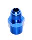 BLUE 6AN AN-6 to 3/8 quot; NPT Male Thread Straight Aluminum Fitting Adapter