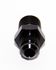 BLACK 6AN AN-6 to 3/8" NPT Male Thread Straight Aluminum Fitting Adapter