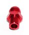 RED 8AN AN-8 to 3/8" NPT Male Thread Straight Aluminum Fitting Adapter