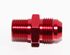 RED 8AN AN-8 to 3/8" NPT Male Thread Straight Aluminum Fitting Adapter