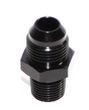 BLACK 8AN AN-8 to 3/8 quot; NPT Male Thread Straight Aluminum Fitting Adapter