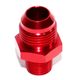 RED 10AN AN-10 to 3/8 quot; NPT Male Thread Straight Aluminum Fitting Adapter