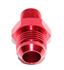 RED 10AN AN-10 to 3/8" NPT Male Thread Straight Aluminum Fitting Adapter