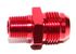 RED 10AN AN-10 to 3/8" NPT Male Thread Straight Aluminum Fitting Adapter